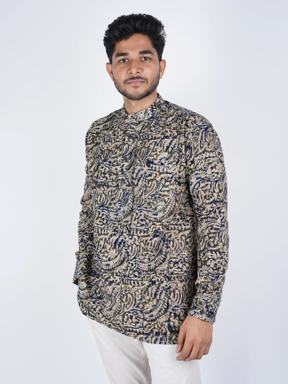 Cotton Short Kurta Beige