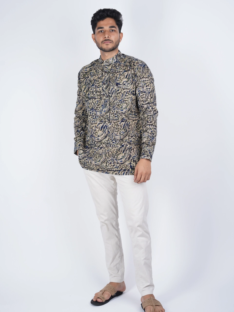 Cotton Short Kurta Beige